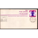 Fdc037/1973 Homenagem ao Poder Judiciário 35.790, apresenta pequenos pontos de oxidação