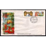 Fdc017/1973 Prédio das comunicações e Cabo Submarino 35.793 Apresenta sinal de leves dobras, uma peça bastante deifícil, valor pelo catálogo R$50,00