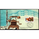 Fdc034/1973 Cinquentenário da CTB-Companhia Telefônica Brasileira 35.798 difícilimo, cotação pelo catálogo R$150,00