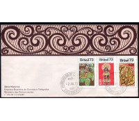 Fdc023B/1973 Acontecimentos Históricos 35.825 carimbo 1° dia - SP