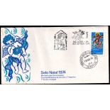 Fdc059/1974 Natal 35.846 - 3 carimbos CBC e 1º dia - Salvador - BA