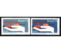 C0803 Campanha da Proteção Nacional "Carrro de Bombeiros" 35.861 Côr cinza em lugar da cor azul - variedade