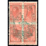 1948 C240 Bicentenário do Nascimento do Alferes Joaquim José da Silva Xavier "Tiradentes" 35.870 Carimbo RJ  tinta verde