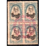 1952 C284 2ª Exposição Filatélica  Nacional - São Paulo r 70º Aniversário fs Emissão Cabeça Grande - Dia do Selo 35.893 Carimbo vermelho