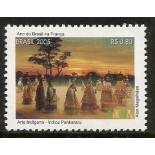 C2618 ANO DO BRASIL NA FRANÇA - ARTE INDÍGENA  2005  36.036 NOVO