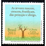 C3129 Arvores Brasileiras - Tesouros Naturais,Selo do Bloco "Árvores" 36.063 Mint