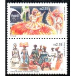 C3150/3151 Relações Diplomáticas - Bélgica "Carnaval e Acarajé" 36.066 Mint