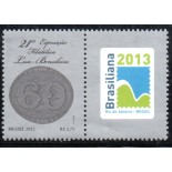 C3220 21ª Exposição Filatélica Luso-Brasileira - Olho-de-Boi 60 Réis com Vinheta 36.074