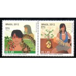 C3225/3226 Se-Tenant Upaep Mitos e Lendas,Guaraná e Mandioca 36.075 Mint