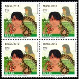 C3225 Quadra Upaep 2012 - Mitos e Lendas - Guaraná 36.077 Mint