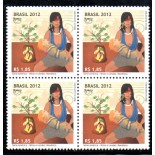 C3226 Quadra Upaep 2012 Mitos e lendas - Mandioca 36.078 Mint