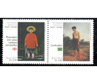 C3279/3278 Se-Tenant - Relçações Diplomáticas Geórgia - Arte e Cultura "Outra Posição"36.094 Mint