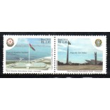 C3458/3457 Se Tenant Relações Diplomáticas - Bandeira Nacional - Azerbaijão 36.113 Mint