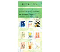 2001 Edital 01 Selos Ordinários - Série Instrumentos Musicais 36.203