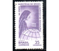 1966 A107 Centenário da Congreção das Irmãs Dorotéias no Brasil 36.262 Mint MARMORIZADO