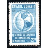 1958 C426 7ª Conferência do Congresso Interamericano de Municípios - RJ 36.263 Novo MARMORIZADO