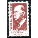1964 C518 Visita do General Charles de Goulle 36.267 Mint MARMORIZADO