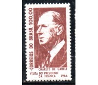 1964 C518 Visita do General Charles de Goulle 36.267 Mint MARMORIZADO