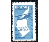 1965 C540 Semana da Asa e III Exposição Filatélica 36.269 Mint MARMORIZADO