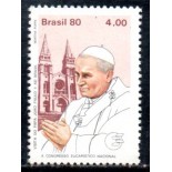 C1148 Visita do Papa João Paulo II ao Brasil 36.429 - Papa /Fortaleza Mint