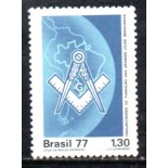 C0996  MAÇONARIA GRANDES LOJAS BRASILEIRAS 1977 -  36.491 Mint