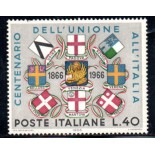 Itália 1966 Centenário Dell Unione All Itália 36.810 Mint