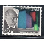 Itália 1967 - LLuigi Pirandello 36.878 Mint