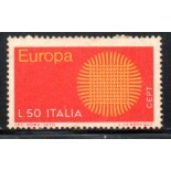 Itália 1970 Europa Cept 36.911 Novo com goma