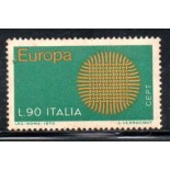 Itália 1970 Europa Cept 36.912 Novo com goma