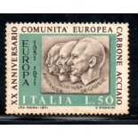 Itália 1971 20 Anos da Comunidade Europea Carbone Acciaio 36.942 Novo