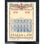 Itália 1978 Teatro Escala 36.948 Mint