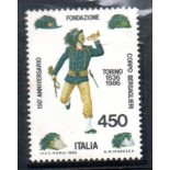 Itália 1986 150 Anos da Fundação do Corpo Bersalieri - Torino 37.010 Mint