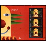 2002 Portugal Bloco "Açores"  Temas : Circo e Europa 37.054 Mint