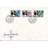 1985 Liechtenstein Envelope Cruz Vermelha 37.055 Pequenas Manchas