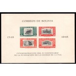Bolívia 1948 IV Centenário da Cidade de La Páz 37.061 Mint