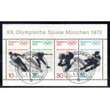 Alemanha Bundespost 1972 Olimpíada de Munique 37.086 Carimbado