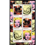 Angola 2000 Bloco Marilyn Monroe 37.099 Mint