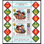 Grenada 1971 13º Jamboree Internacional no Japão 37.100 Novo com goma e marca de charneira