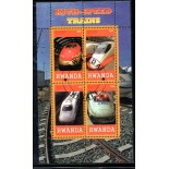 Locomotivas Ruanda 2009 Trens 37.129 Carimbo CTO