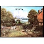 Locomotivas Guiana 37.176 Carimbo CTO com goma total