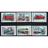 Locomotivas Romênia 1987 Mint 37.222