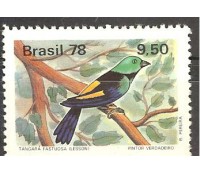C1038 PÁSSAROS BRASILEIROS -TANGARÁ 1978 MINT 3168