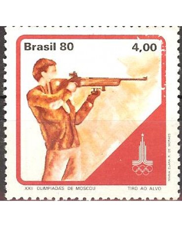 C1153 OLIMPÍADAS DE MOSCOU - TIRO - 1980  NOVO 3336