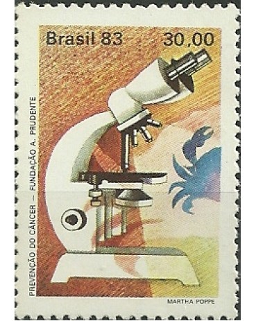 C1313  PREVENÇÃO DO CÂNCER - MICROSCÓPIO - NOVO 3527