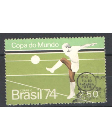 BRASIL 1974 - CARIMBADO - C-848 FC06509  DESTACADO DO BLOCO