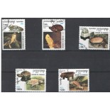 CAMBODJA CARIMBADOS SEM USO 2000 (5 VALORES)  6543