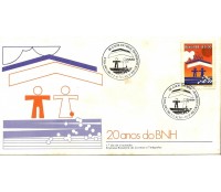 FDC335/84 - 20 ANOS DO BNH - CONTÉM PONTOS DE FERRUGEM  6843