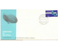 FDC199/1980  GRAF ZEPPELIN  - MANCHAS CLARAS 7052 CARIMBO SP