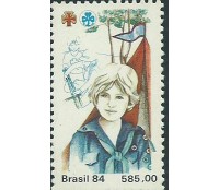 1984 C1410 Destacado do Bloco 68 BANDEIRANTE NO BRASIL 7145 Mint