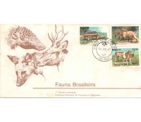 FDC255/82 FAUNA BARSILEIRA, CONTÉM MANCHAS FC07305 CARIMBO MG